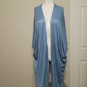 New Katie & Kelly One size Cardigan open front sheer stretch flowy 3/4 sleeve